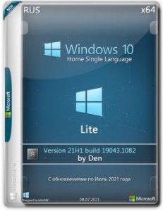 Windows 10 Home Single Language 21H1.19043.1082 Lite by Den (x64)